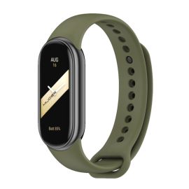 RUBBER Řemínek pro Xiaomi Smart Band 8 tmavě zelený