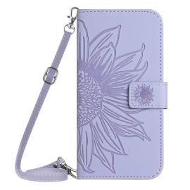 ART SUN FLOWER Peněženkové pouzdro s řemínkem Motorola Edge 40 fialový