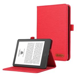 FABRIC Zaklápěcí kryt pro Amazon Kindle Paperwhite 5 2021 červený
