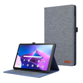 FABRIC Zaklápěcí obal pro Lenovo Tab M10 5G modrý