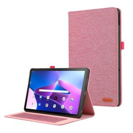 FABRIC Zaklápěcí obal pro Lenovo Tab M10 5G růžový