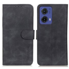 KHAZNEH RETRO Zaklápěcí pouzdro pro Motorola Moto G85 5G černé
