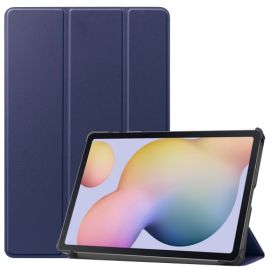 LEATHER zaklapovací obal Samsung Galaxy Tab S8 / Tab S7 tmavomodrý