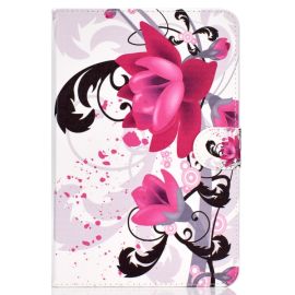 UNIVERZÁLNÍ FLIP POUZDRO pro tablet s úhlopříčkou 10" PINK FLOWER S