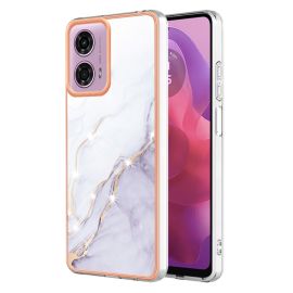 IMD MARBLE Ochranný kryt pro Motorola Moto G04 / G24 / G24 Power WHITE