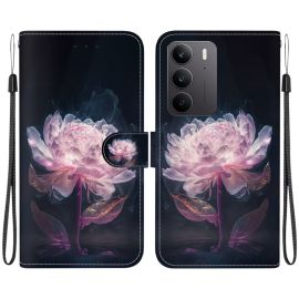ART Peněženkový kryt pro Realme C75 / Realme 14x 5G PURPLE PEONY
