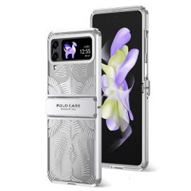 WINGS Ochranný kryt pro Samsung Galaxy Z Flip 4 5G stříbrný
