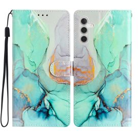 ART Peněženkový kryt pro Samsung Galaxy A05s GREEN MARBLE