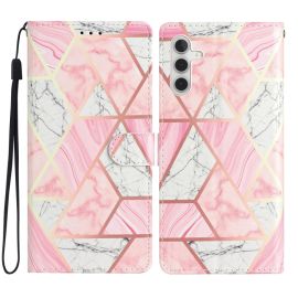 ART Peněženkový kryt pro Samsung Galaxy A05s PINK MARBLE