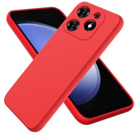 RUBBER Ochranný kryt pro Tecno Spark 20C / Tecno Spark Go 2024 červený