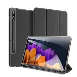 DUX DOMO zaklapovací kryt Samsung Galaxy Tab S8 / Tab S7 černý