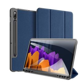 DUX DOMO Zaklápací kryt Samsung Galaxy Tab S7+  modrý