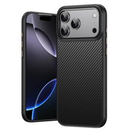 PROTEMIO KEVLAR Ochranný kryt s MagSafe pro Apple iPhone 17 Pro černý