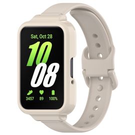 PROTEMIO COVER SET Řemínek + obal na hodinky Samsung Galaxy Fit3 béžový