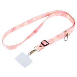 PROTEMIO ART Univerzální šňůrka na mobil pod zadní kryt PINK TRIANGLE