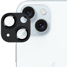 IMAK FULL METAL COVER Sklo pro fotoaparát Apple iPhone 15/15 Plus černé
