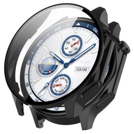 PC FULL COVER Plastový kryt se sklem pro OnePlus Watch 2 černý