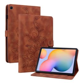 ART LILY Zaklápěcí pouzdro pro Samsung Galaxy Tab S6 Lite 2024 / S6 Lite 2022 / S6 Lite hnědé