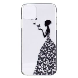 ART Silikonový kryt iPhone 12 mini  BUTTERFLY GIRL