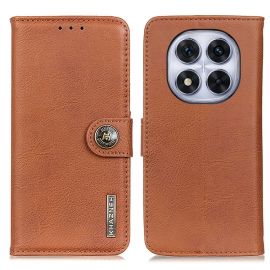 KHAZNEH PIN Zaklápěcí pouzdro pro Xiaomi Redmi Note 14 Pro hnědé