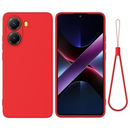 RUBBER Ochranný obal pro Xiaomi Poco X7 Pro červený