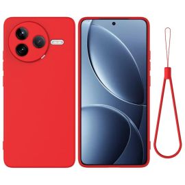 RUBBER Ochranný obal pro Xiaomi Poco F7 Pro červený