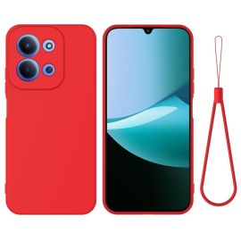 RUBBER Ochranný obal pro POCO C85 červený