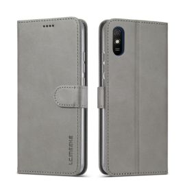 IMEEKE Peňaženkový kryt Xiaomi Redmi 9A / 9AT šedý