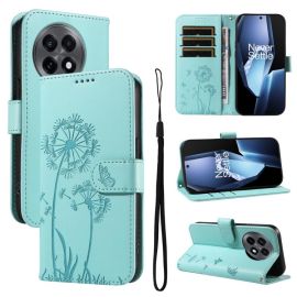 ART DANDELION Peněženkové pouzdro pro OnePlus 13R 5G světle zelené