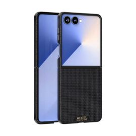 ABEEL RUYI Kožený kryt s MagSafe pro Samsung Galaxy Z Flip7 5G černý