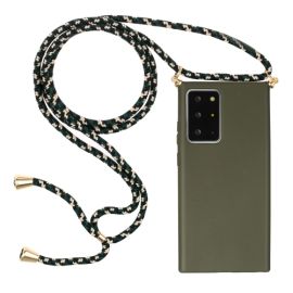 ROPE Kryt se šňůrkou Samsung Galaxy Note 20 Ultra tmavozelený