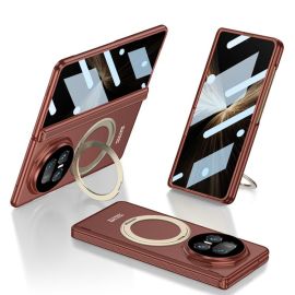 GKK ROTATE Ochranný kryt se stojánkem Honor Magic V5 bordó