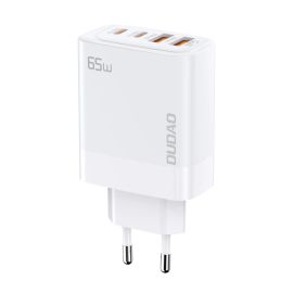 DUDAO A65EU GaN 65W Síťová nabíječka 2x USB-A / 2x USB-C bílá