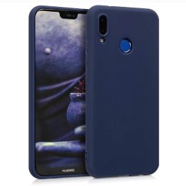 RUBBER Gumový obal Huawei P20 Lite modrý