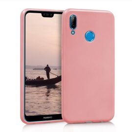 RUBBER Gumový obal Huawei P20 Lite růžový