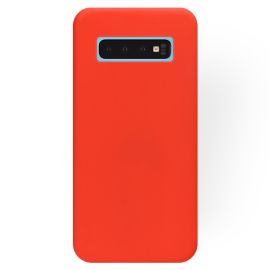 RUBBER Silikonový obal Samsung Galaxy S10 Plus červený