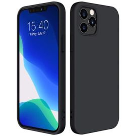 RUBBER Gumový kryt Apple iPhone 12/12 Pro černý