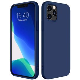 RUBBER Gumový kryt Apple iPhone 12/12 Pro modrý
