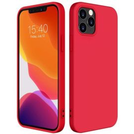 RUBBER Gumový kryt Apple iPhone 12/12 Pro červený