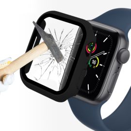 ENKAY Obal s tvrzeným sklem pro Apple Watch 9 / 8 / 7 (41mm) černý