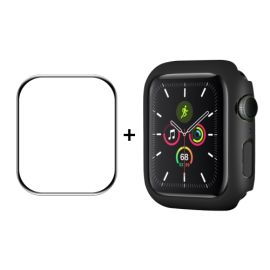 ENKAY Plastový kryt s ochrannou fólií pro Apple Watch 9 / 8 / 7 (41mm) černý
