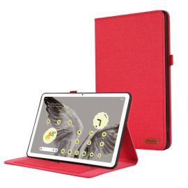 FABRIC Zaklápěcí obal pro Google Pixel Tablet červený
