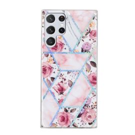 GEOMETRIC ART Silikonový kryt Samsung Galaxy S22 Ultra 5G ROSE