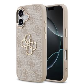 GUESS 4G METAL Ochranný obal pro Apple iPhone 17 PINK