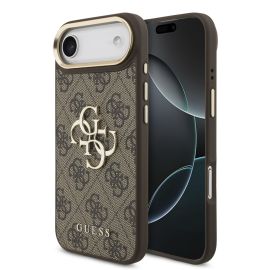 GUESS 4G METAL Ochranný obal pro Apple iPhone Air BROWN