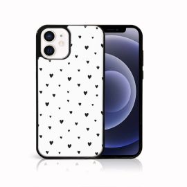 MY ART Ochranný obal pro Apple iPhone 12 mini BLACK HEARTS (167)