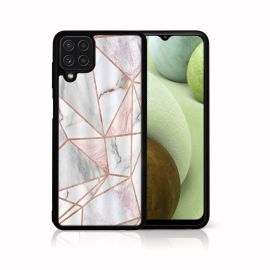 MY ART Silikonový kryt Samsung Galaxy A12 / M12 PINK MARBLE (143)