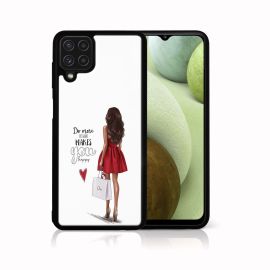 MY ART Silikonový kryt Samsung Galaxy A12 / M12 RED DRESS (137)