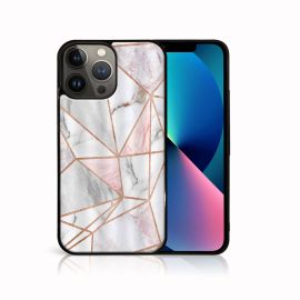 MY ART Silikonový kryt Apple iPhone 13 Pro Max PINK MARBLE (143)