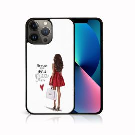 MY ART Silikonový kryt Apple iPhone 13 Pro Max RED DRESS (137)